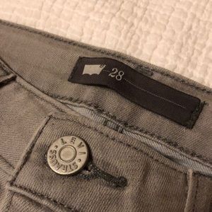 levi grey super skinny jeans/leggings